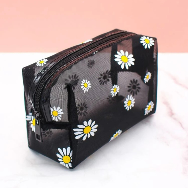 Floral Cosmetic Bag & Organizing Pouch حقيبة تنظيم مستحضرات التجميل الزهرية