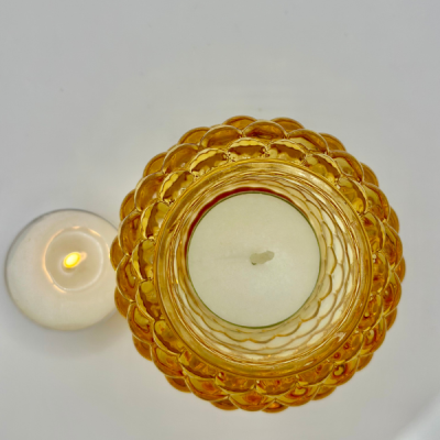 Yellow Tea Light Holder