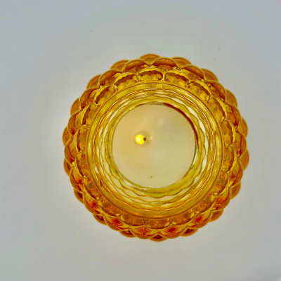 Yellow Tea Light Holder