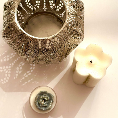 Silver Tea Light Holder