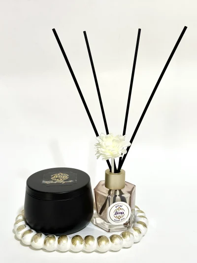 Reed stick diffuser set - Tobacco Vanilla with Candle