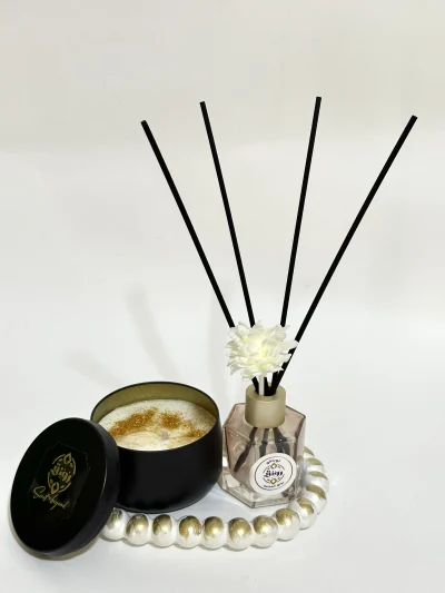 Reed stick diffuser set - Tobacco Vanilla with Candle