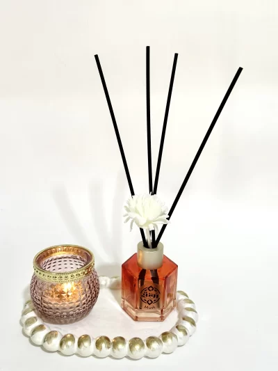 Read Stick Diffuser With Tea Light Candle &  Coaster -  Musk Scent