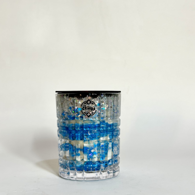 Crystal Baccarat Rouge blue-silver Candle