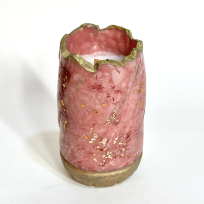 Pink Gold Si Red Candle