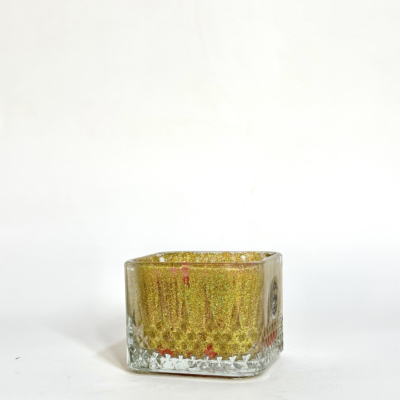 Square Si Passione red-gold Candle