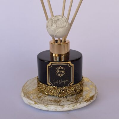 Reed stick diffuser - Royal Amber/golden ribbon