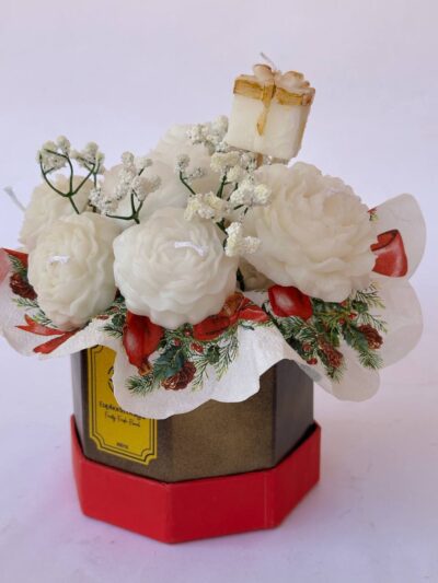 Red White Candle Bouquet