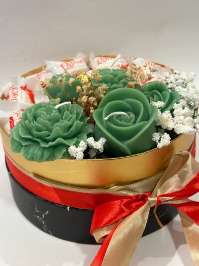 Green Candle bouquet